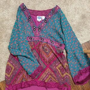 100% SILK WOMENS TOP